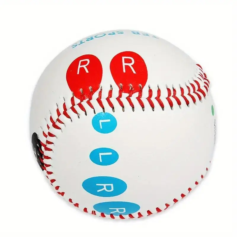 Baseball Training Ball, 1 Count Softball with Finger Placement Mark, Baseball Training Equipment for Beginners, Ball Sports Equipment for Indoor Outdoor Use, Soft Baseballs