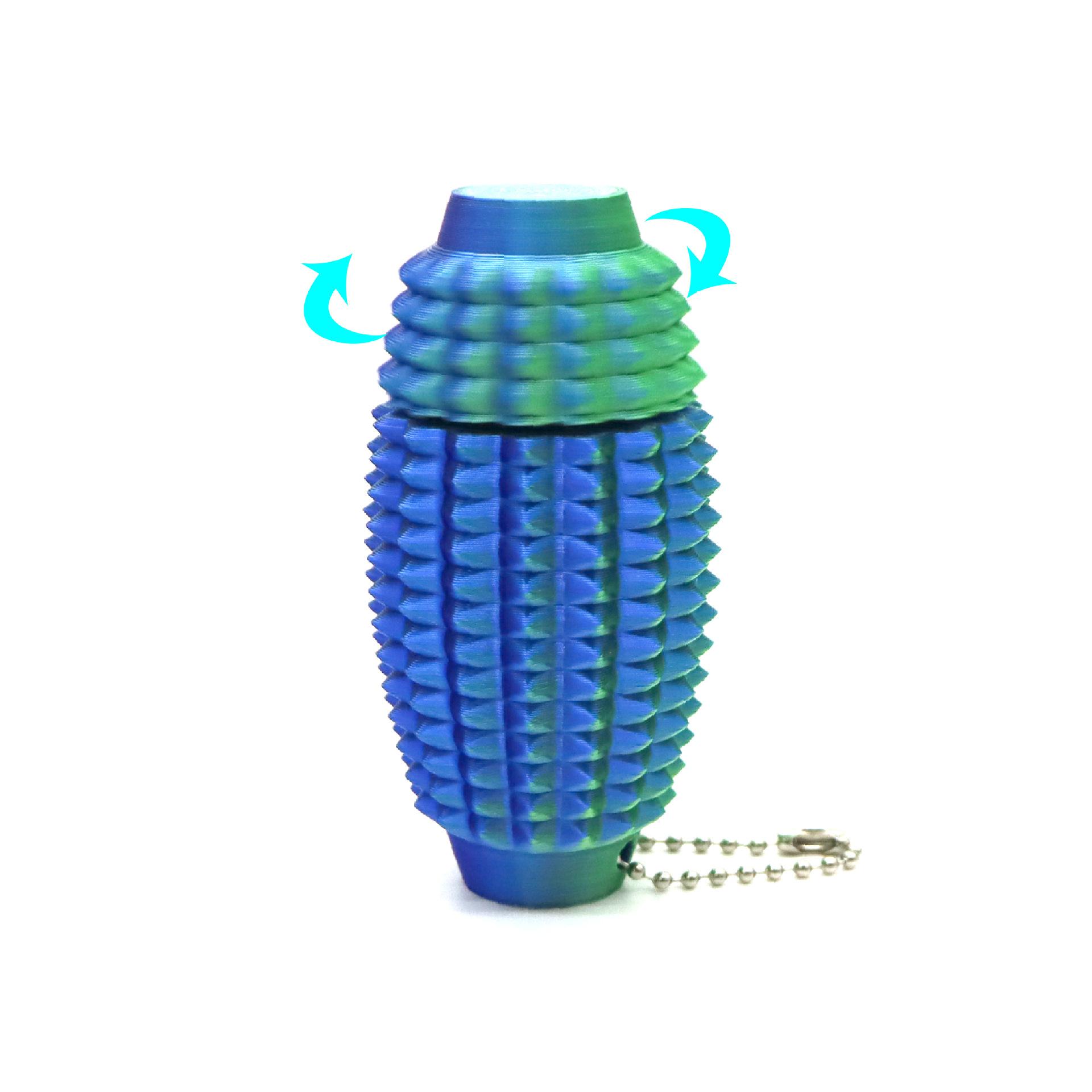 Fidget Toys,3D Printed Fidget Toys, Pain Stim Fidget Toy Reduce Stress for Adults,Anxiety Relief Pain Stim,Spiky Fidget Keychain for Anxiety and Stress Reduction
