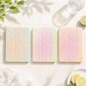 Gradual change smudge color tablet protective case for Apple ipad 11 generation simple iPad 10 generation tablet protective case with pen slot Air82026 new pro11 fashion mini7 cute air7/6 anti-bend 11 inch girls and boys tablet protective case
