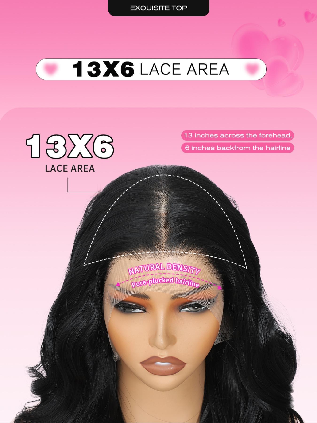 24 Inch Burgundy/Ginger Long Body Wavy Wigs for Women, Gorgeous Fluffy Natural Looking Wigs without Bangs, Synthetic Heat Resistant HD Lace Front Wigs for Party, Daily Use