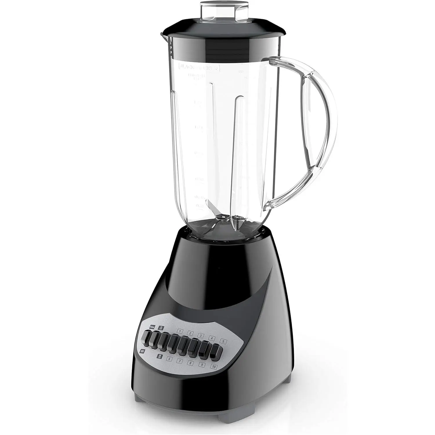 Countertop Blender with 10-Speed Control, Variable Speeds, Stainless Steel Blades, Black Home Supplies Appliance
