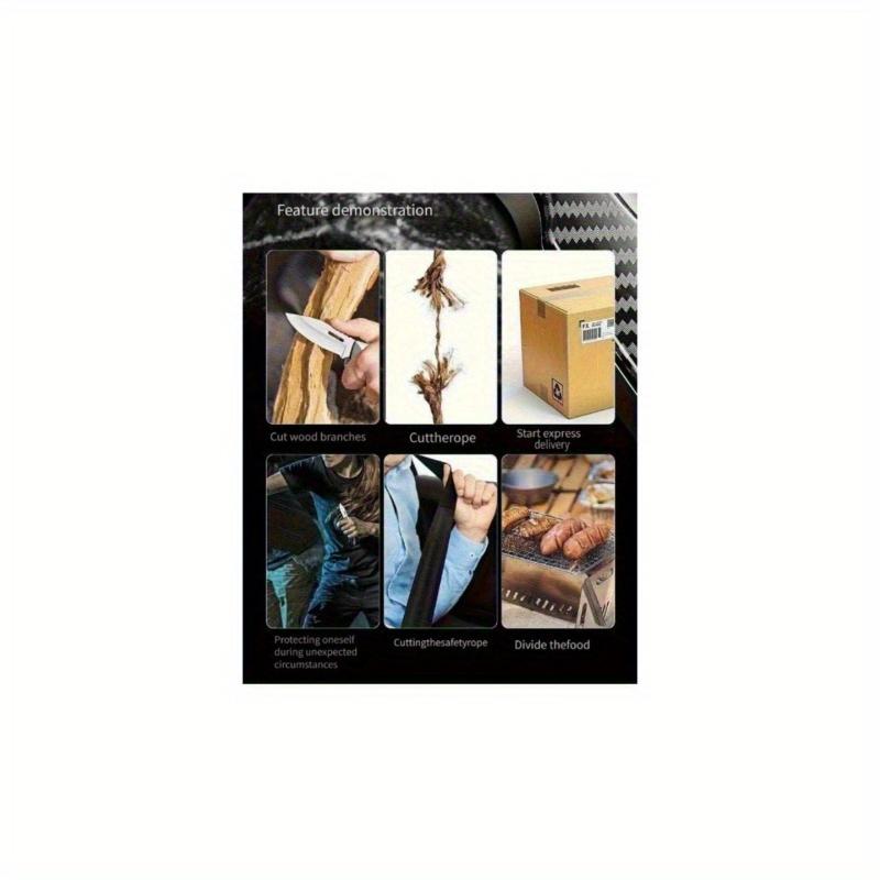 New Outdoor Metal Inflatable Windproof Lighter with Direct Injection, Multifunctional Folding Knife, Creative And Personalized for Men (Fuel Not Included)