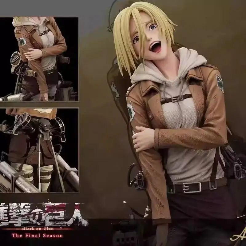 28cm Attack On Titan Anime Figures Annie Leonhart Figures Pvc Statue Collection Model Room Decoration Birthday Gift Toys