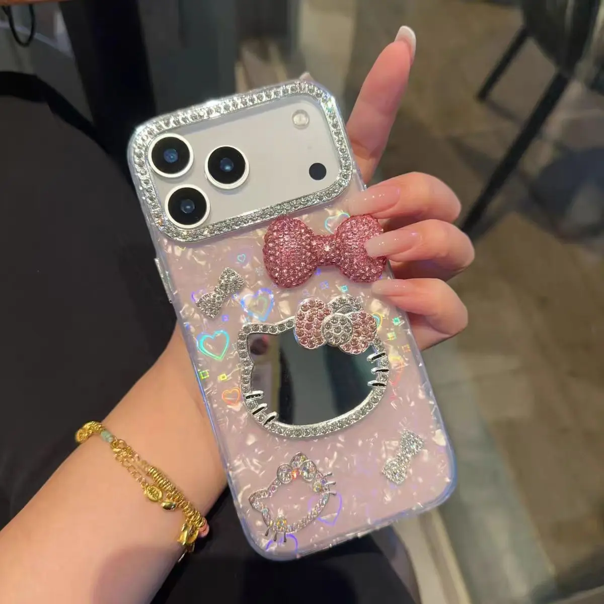 Korean Style Colorful Polka Dot Phone Case for Apple 17 Pro Max, Creative Fashion Protective Cover, Stylish Mobile Accessories
