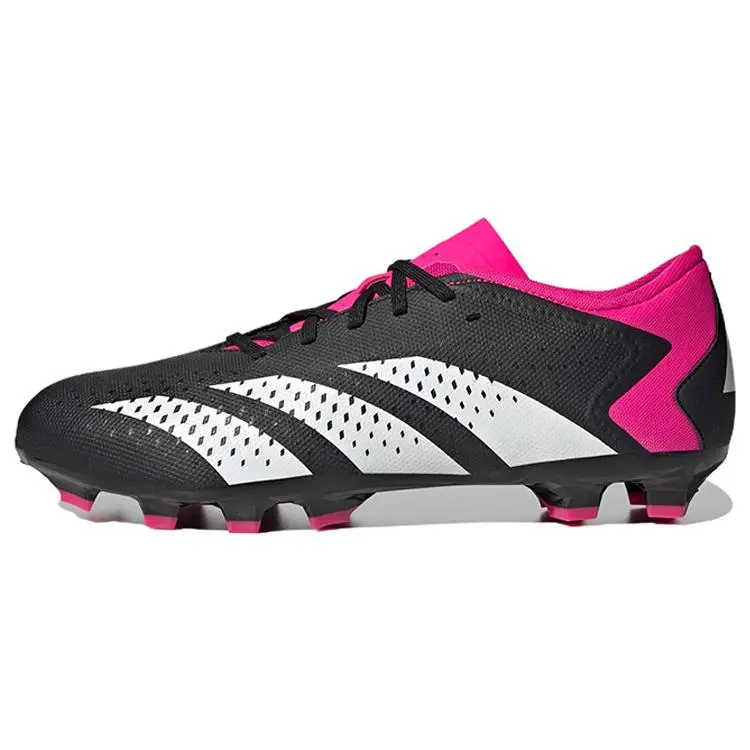 adidas Predator Accuracy.3 Round Toe Lace-Up AG HG Artificial Turf PU Leather Shock Absorbing Non-Slip Wear-Resistant Soccer Shoes GW4635
