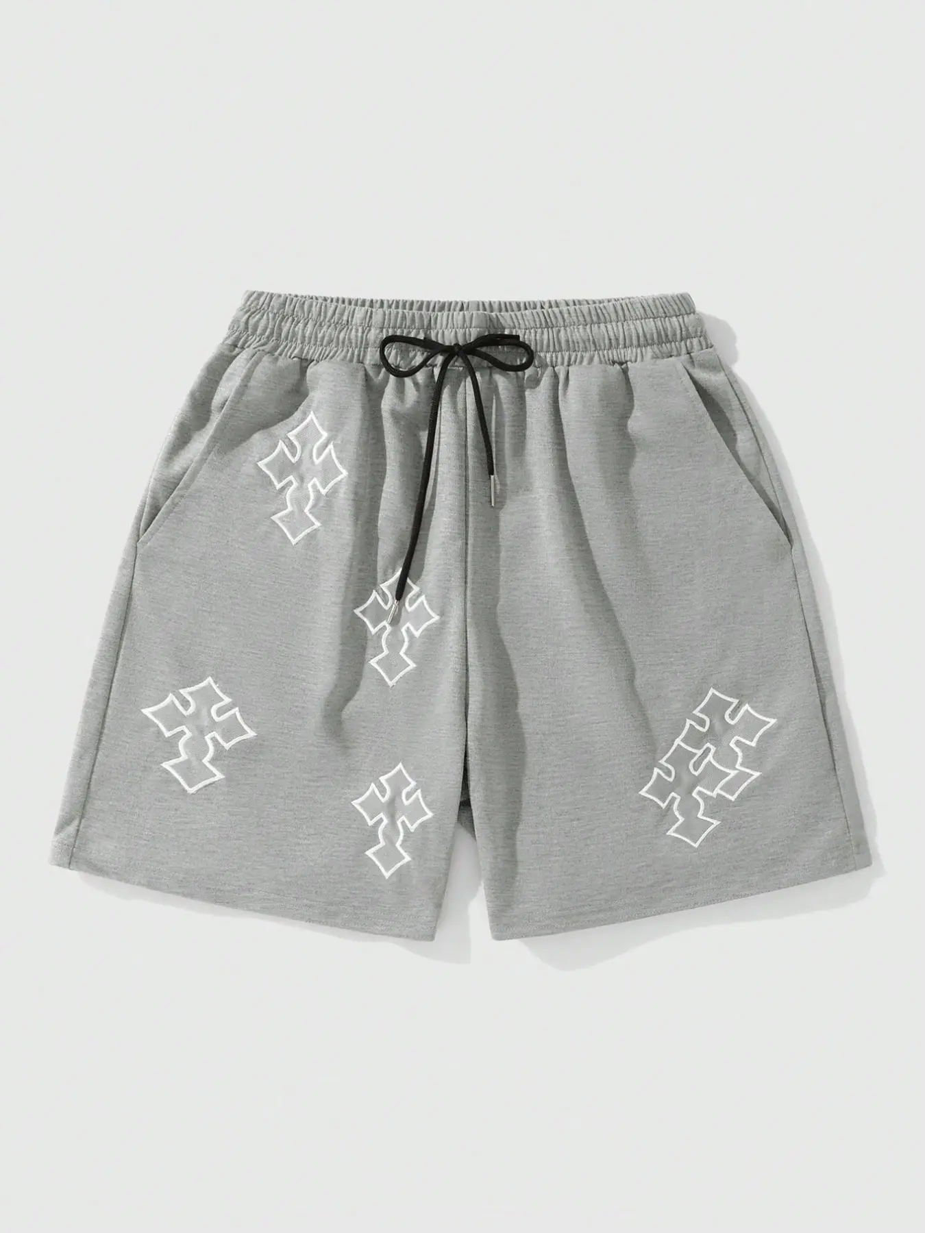 Summer Men's Cross Print Shorts, Casual Graphic Shorts, Loose Fit Casual Comfortable Breathable, Fashion Versatile, Ideal for Daily Wear