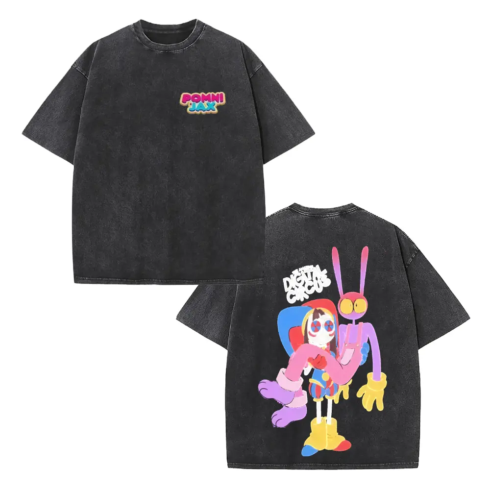 Casual Streetwear Style, Men's T-Shirt, Pomni And Friends Character Design, Summer Wear, Gift For Teen Boys And Young Adults