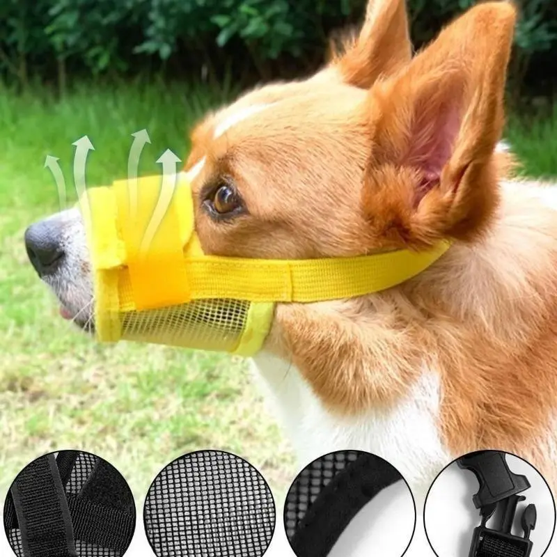 2026 New 2Pcs Adjustable Breathable Dog Muzzle Training Aid, Anti-Bite, Anti-Bark, Water-Friendly Pet Mask, Safe Outdoor Walking Summer Essential Pet Accessory