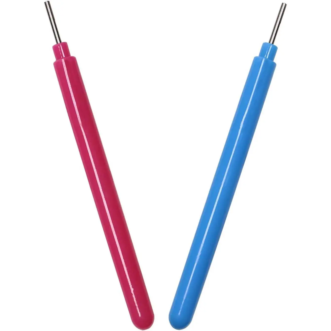 2 count Paper Quilling Tools Slotted Kit Rolling Curling Stainless Steel | Plastic Quilling  Pen Rose Blue for Art Craft DIY Paper Cardmaking  Project