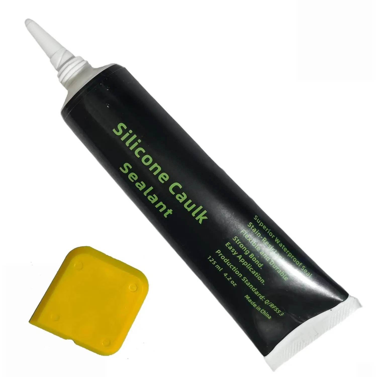 Sealant Caulk, 4.2 oz Tube for Bathroom & Kitchen, Easy Squeeze & Smooth Application, Low Odor (Clear-4 oz)