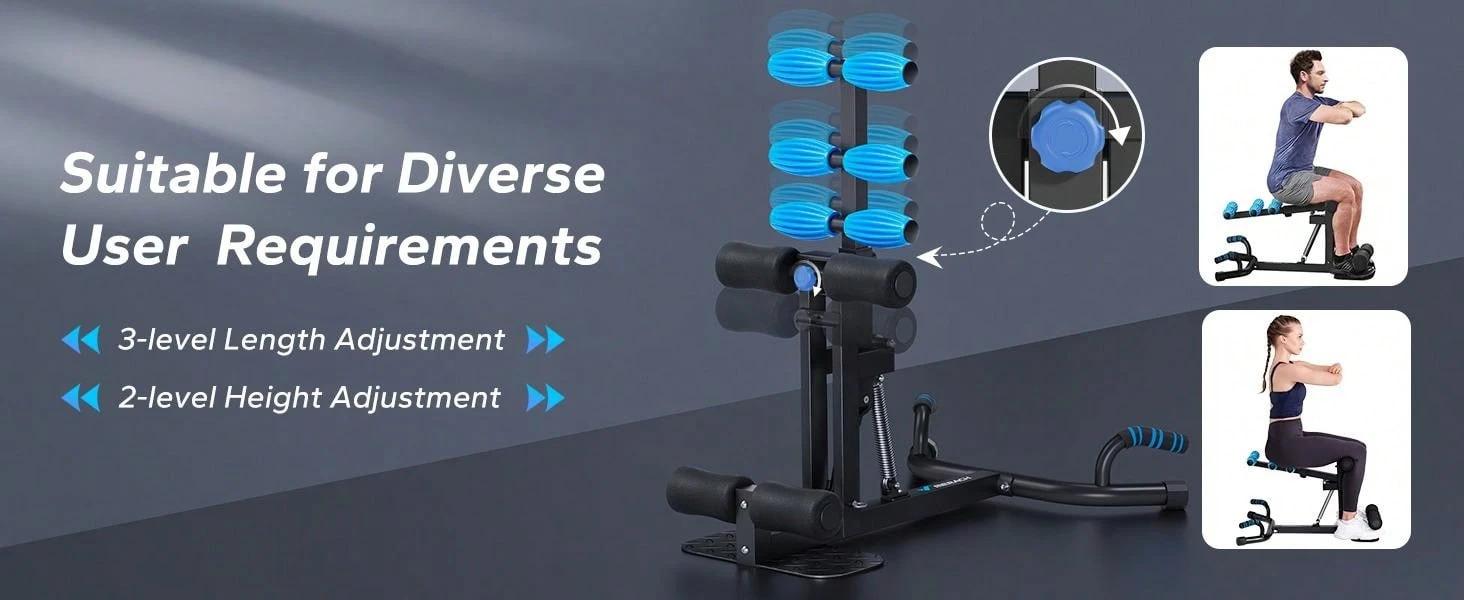 Deep Squat Machine for Women, Adjustable Glutes TrainerMachine, Core Leg Push Up Workout Machine for HomeGym, Leg Training Workout Equipment for Home Use, Giftfor Family