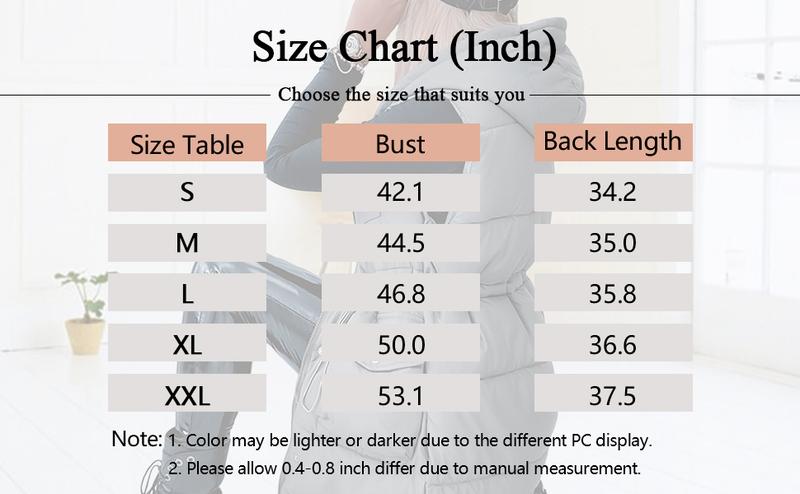 FMEYOA Women Quilted Sleeveless Jacket Vest Hooded Thick Long Coat Winter Warm Outwear