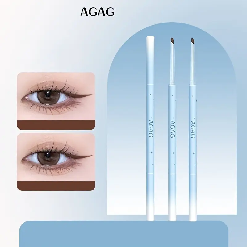 AGAG Low Saturation Brown Gel Eyeliner Oil Resistant Long Wear No Smudge Fine Eye Detail Soft Edge Camera Ready Dating Eye Makeup
