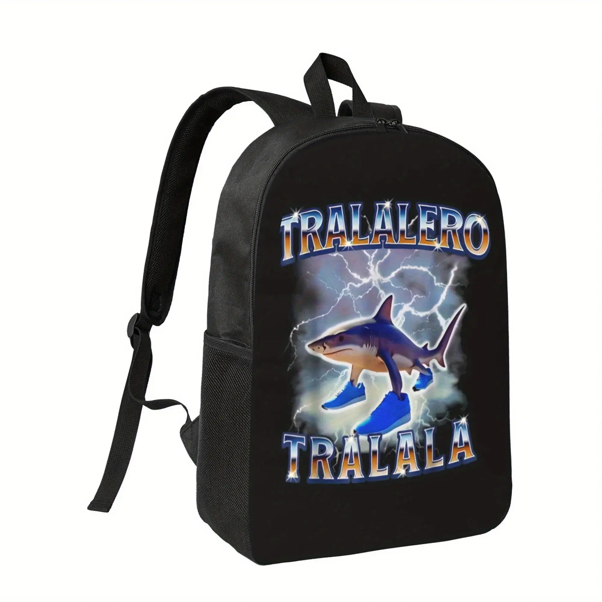 A Tralalero Tralala Bootleg Brainrot Italian Brain Tumor Meme s T 1 1 2xx backpack for school Fashionable Polyester Printed Backpack Simple and Elegant, for Teenager