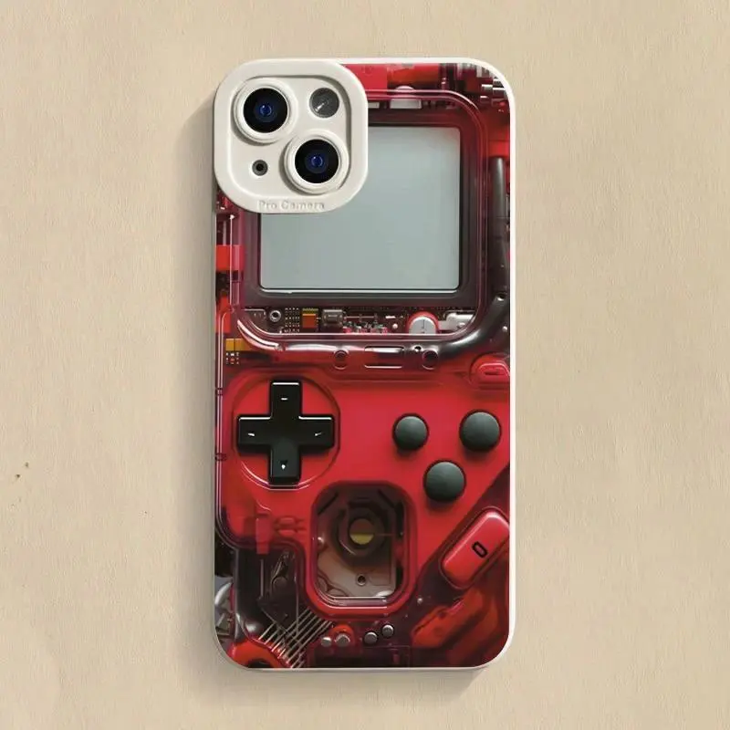 Colorful Personalized Technology Game Console Phone Case, Shockproof Silicone Soft Cover for iPhone 17, 16, 15, 14, 13, 12, 11 Pro Max Plus - Mobile Phone Accessories for Enhanced Protection, Animal