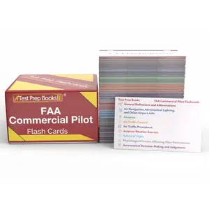 FAA Commercial  Study Cards: FAA Commercial  Test Prep and Practice [Full Color Cards]