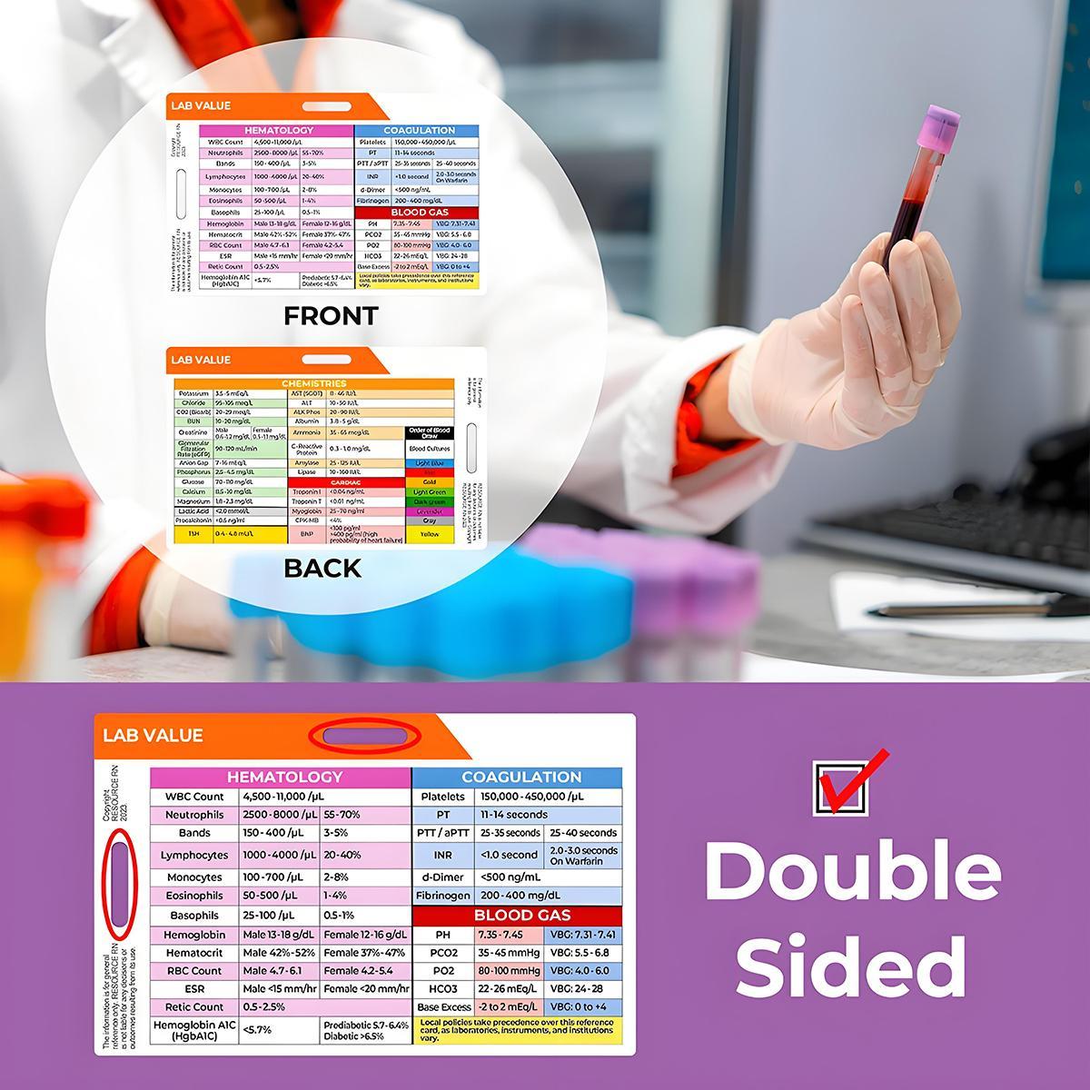 Lab Value Reference Card - Quick Clinical Guide - TikTok Shop