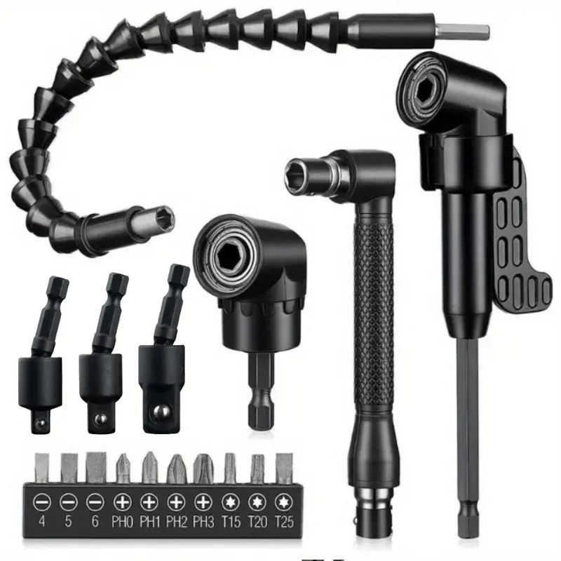 Universal Metal Flexible Shaft for Drill Connection, Bendable Extension Rod, Electric Screwdriver Adapter, Hardware Tool Accessories