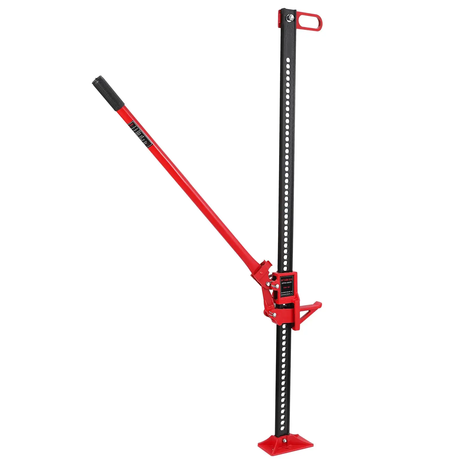 7000 lbs Farm Jack – 60 Inch High Lift Utility Jack, Cast Iron, Flat Head, Ratcheting Tool for Car, Truck, Tractor, SUV, ATV, UTV