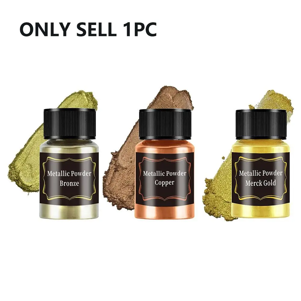 Fine Shimmer Metallic Mica Pigment Powder, Multi Functional Pigment, Bronze Gold, Copper, Merck Gold, Jewelry Making, Nail Art, DIY Crafts, Candle & Soap Making, Multipurpose Art Supplies