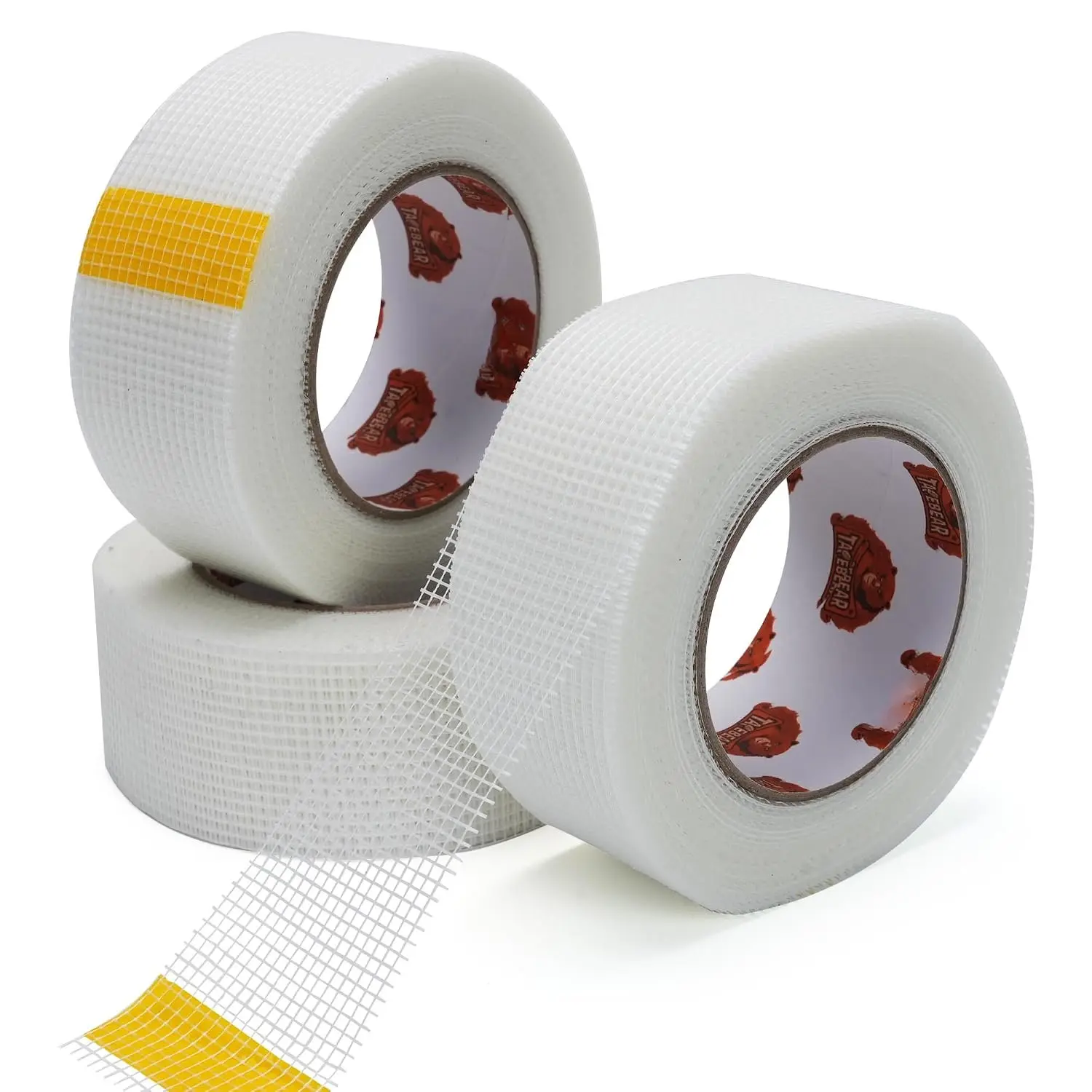 Drywall Tape Fiberglass Mesh Tape 2" x 148Feet, Self-Adhesive Joint Tape for Drywall Repair, Wall Seam Sheetrock Hole Ceiling Crack Repair, 3Rolls