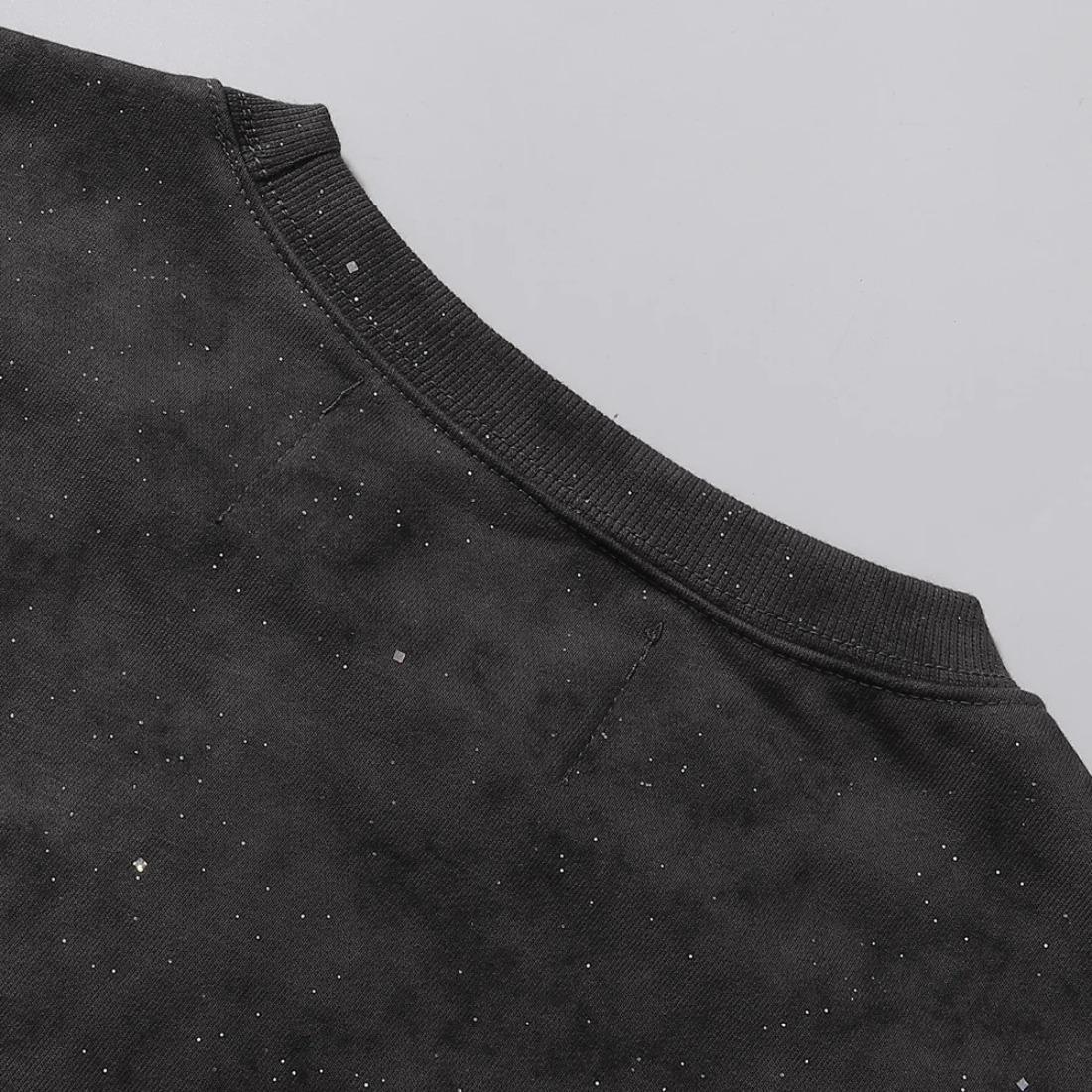 Unisex Shining Rhinestone Diamond Cropped T-Shirt, Oversized Loose Cotton Short Sleeve, Crew Neck Y2K Streetwear, Bling Sparkly Casual Summer Top, Trendy Hip Hop Party Festival Fashion Tee for Men Women