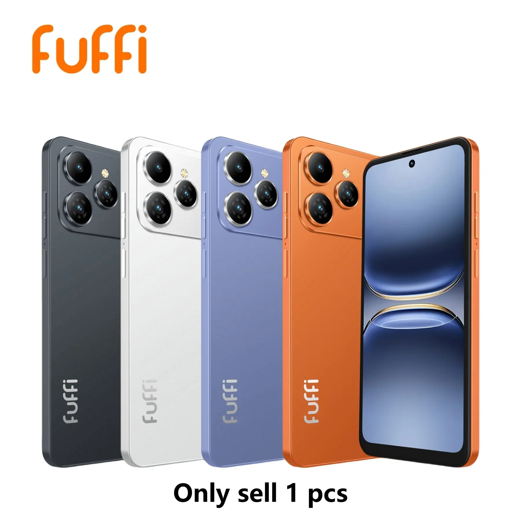 FUFFI M17 Pro smartphone, supports global 4G networks, has a 6.56-inch high-definition screen, 3GB RAM, 32GB ROM, quad-core processor, dual SIM dual standby, 2MP + 2MP pixels, 3100mAh battery, metal integrated frame, and is an Android phone.