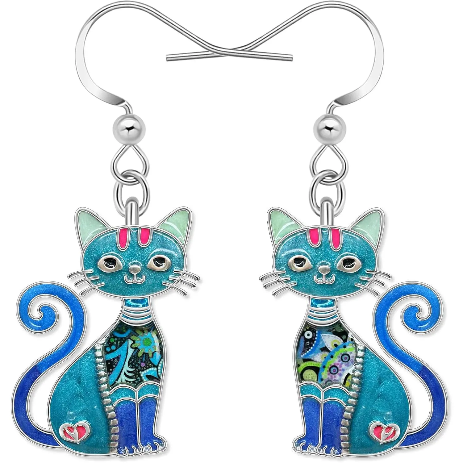 Enamel Alloy   Earrings Dangle for Women Aesthetic Cats  Gifts