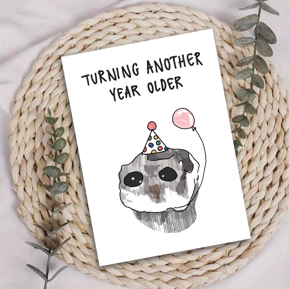 Cartoon Armadillo Birthday Card, Humorous Birthday Greeting Card with Envelope, Fun Party Cards, Birthday Card Funny, Birthday Card for Friend, Girlfriend, Boyfriend, Birthday Gift Ideas