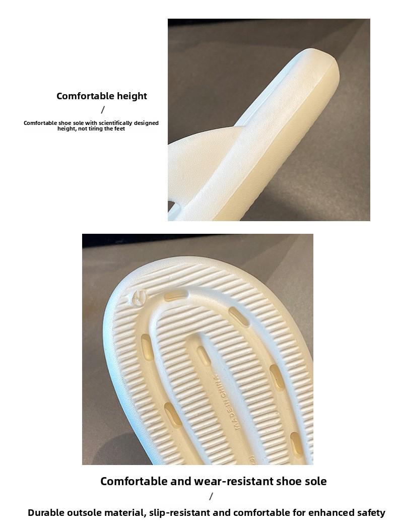 Summer Unisex Flip Flops Thick Sole Men Women Non Slip Beach Sandals Soft Bottom Couple Slippers Wear Resistant Footwear