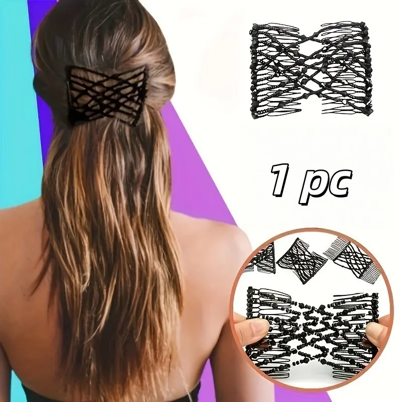 Magic Hair Comb, Multi-Layer Hair Clip, Creative Multifunctional Styling Comb, Elastic Hair Comb, Fashionable Magic Hair Accessory