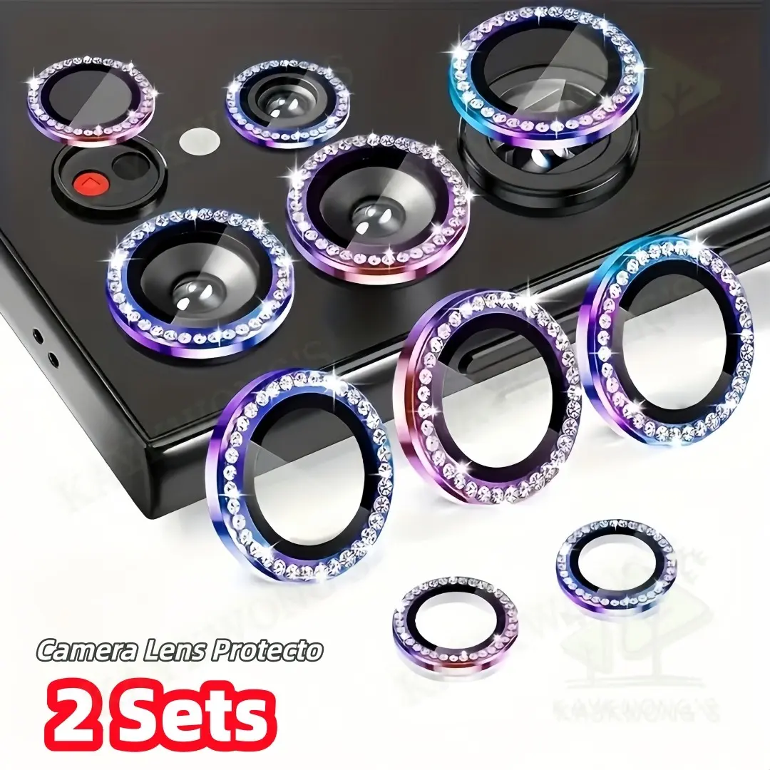 KAYKWONG'S 2-Pack Camera Lens Protector Film for S26 Ultra S24 S23 S25 Ultra Plus, Matte Glass Cover, Screen Protection, Metal Scratch-Resistant, Easy Installation, Smartphone Accessories