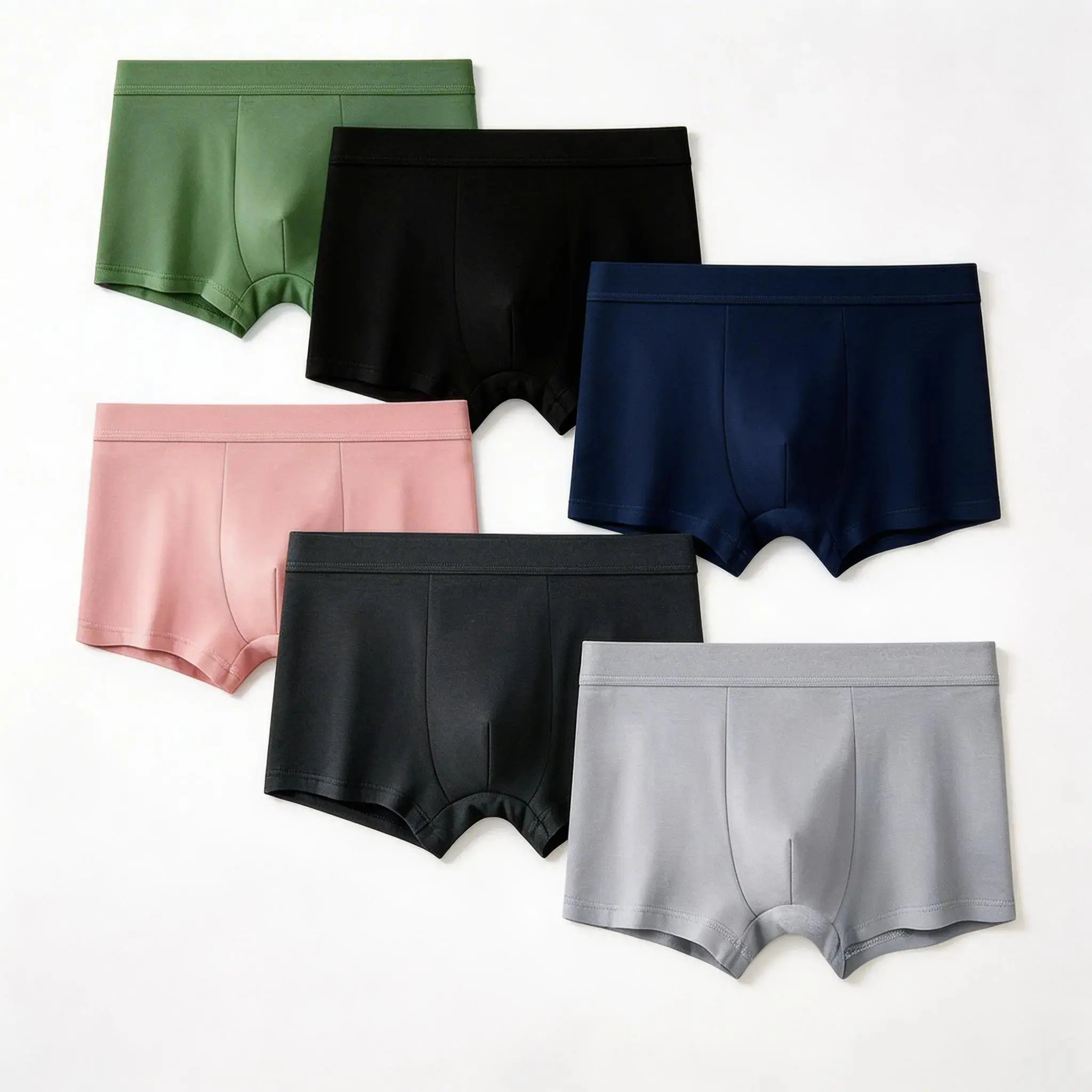 Men's Graphene-Infused Boxer Briefs, Mid Waist Midweight Underwear in Soft Polyester Cotton, Breathable and Moisture-Wicking, Boxers/Trunks
