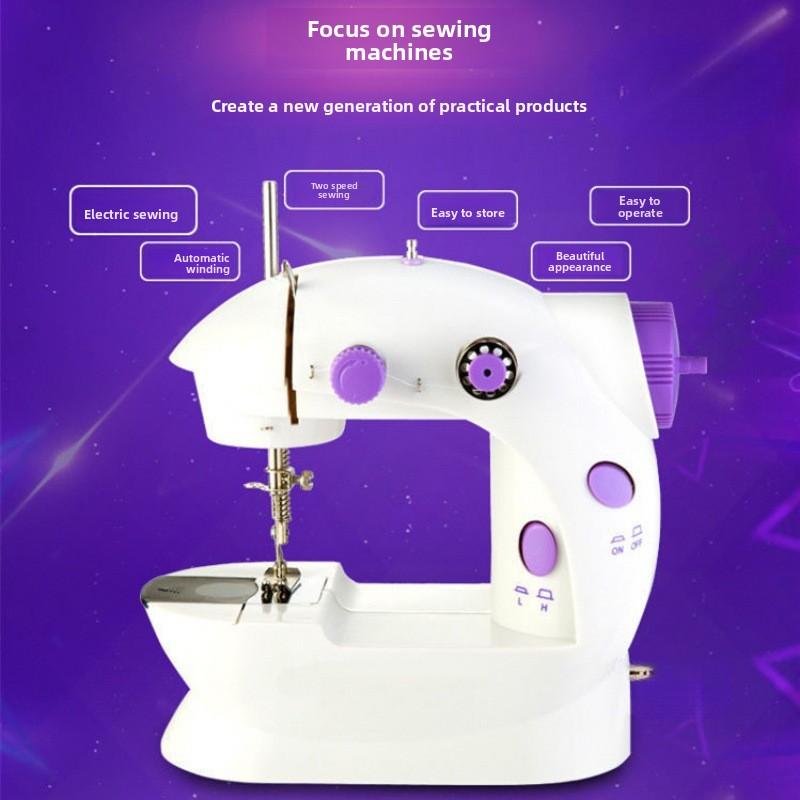 Electric Sewing Machine for Clothes Household Mini Fully Automatic Small Desktop Multifunctional Hemming Machine Portable Electric Sewing Machine for Clothes Household Mini Fully Automatic Small Desktop Multifunctional Hemming Machine Portable