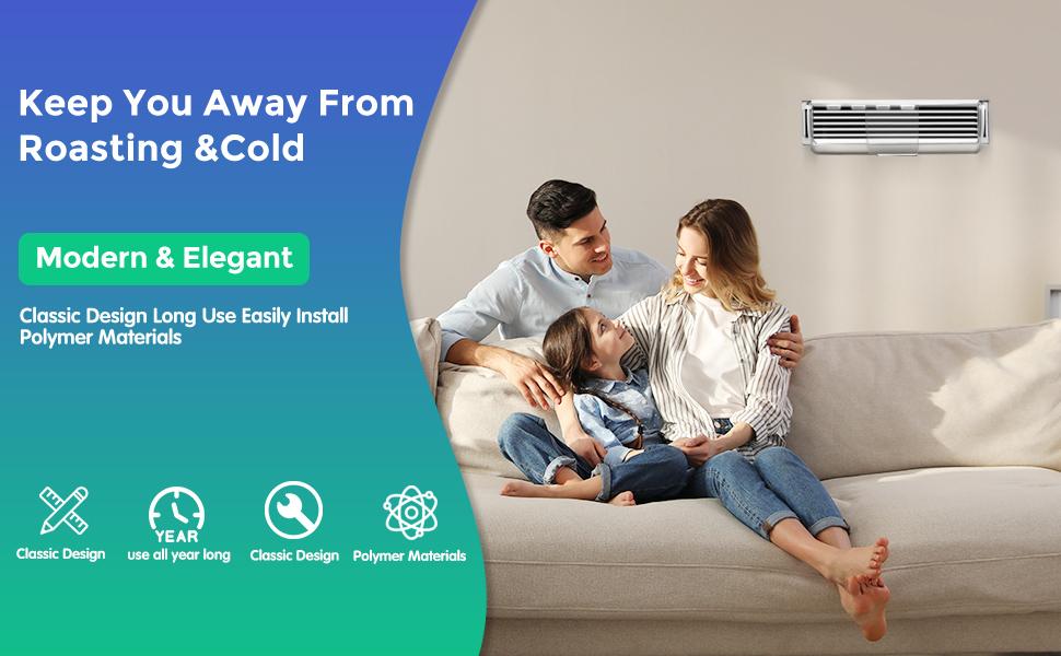 2 Pack Air Vent Deflector - 9"to 15.5" Vent Covers for AC, Wall, Ceiling Registers with and Large Magnets