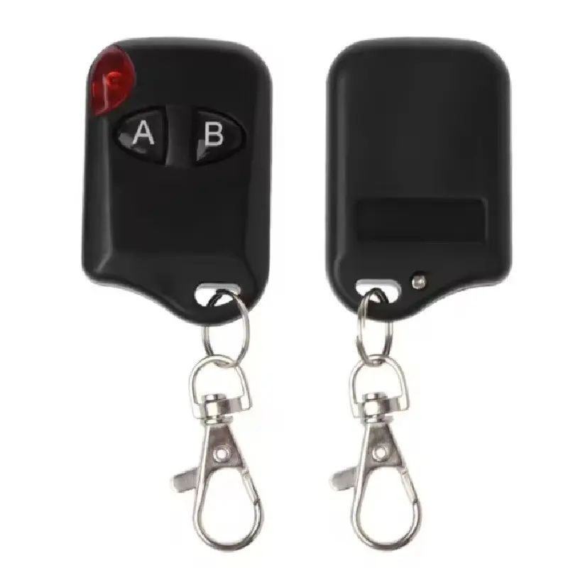 Universal Remote Control RF 433mhz, Two Button Functionality Garage Door Key Ab Switch Remote, Wireless Transmitter for Garage Door, Gate Roller Shutter Universal Emitter
