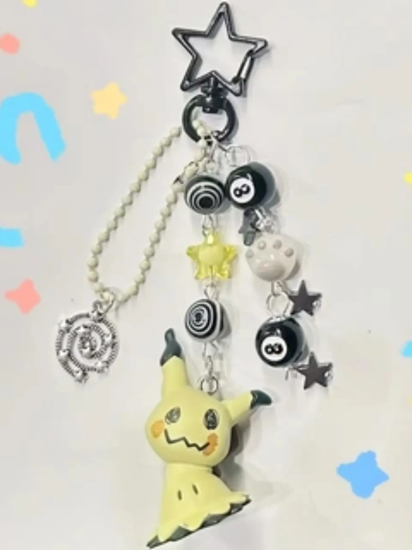 Mimikyu Phone Charm Magic Elf Anime Keychain, Unique Pokemon Accessory, Perfect Gift for Fans, Durable & Stylish Design