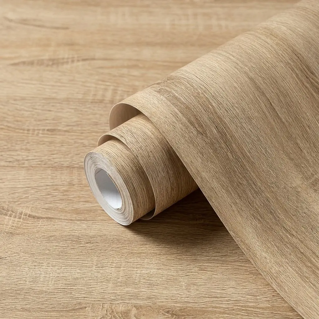 Rustic Wood Wallpaper, 40cm X 2m Self-Adhesive, Multi-Surface Waterproof, Easy to Apply, Ideal for Home Decor