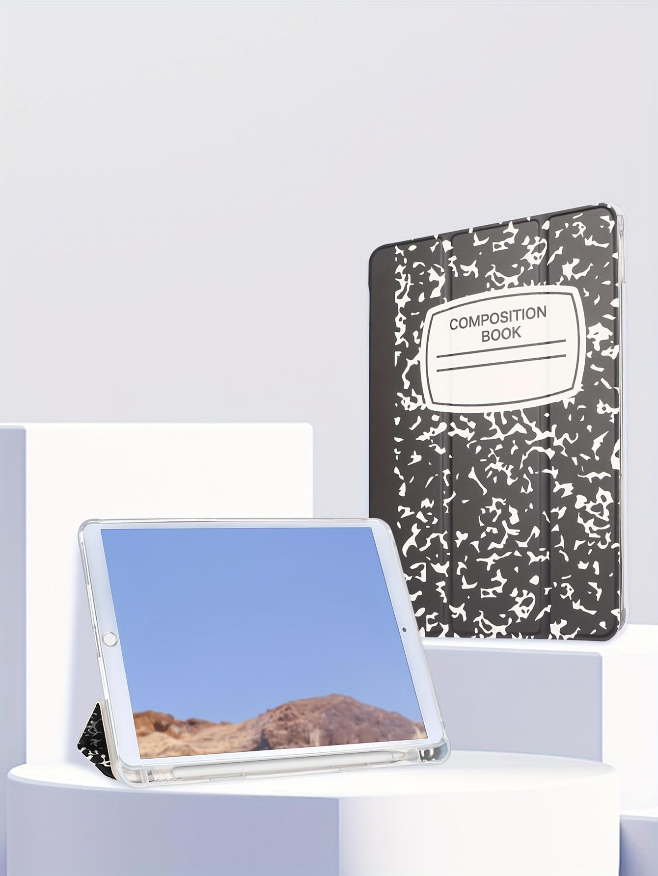 Notebook Pattern Case For Tablet, Wear-resistant Magnetic Suction Automatic Sleeping Wake Three-fold Two Stand Modes, New Literary Style Protective Cover, Suitable For Ipad Mini4/5/mini6/9.7/10.2/10.5/10.9/11/10 Generation Models. Pen Not Included