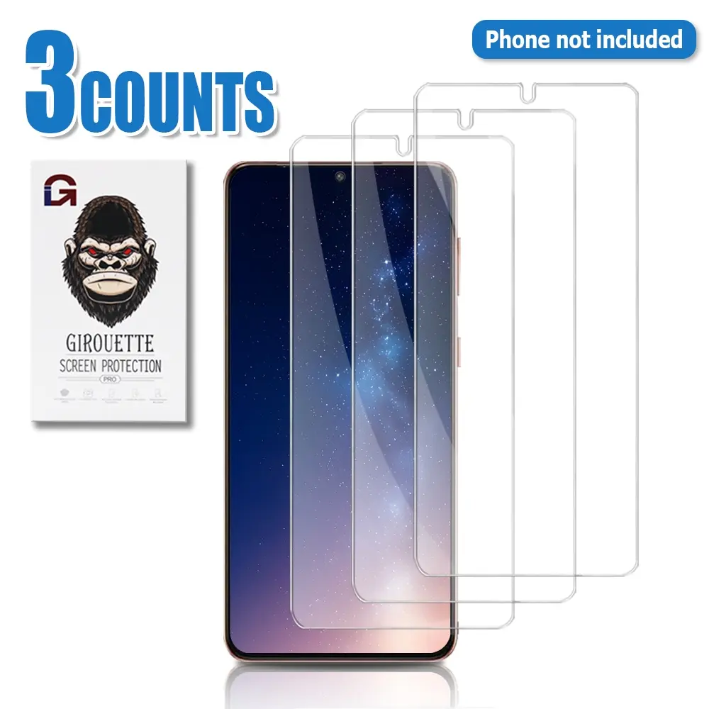 2Pcs HD Tempered Glass Screen Protector Compatible with Samsung Galaxy S23/S23 Plus/S23 Ultra, True-to-Life Color Reproduction, Ultra Slim Profile, Seamless Tight Edge Fit