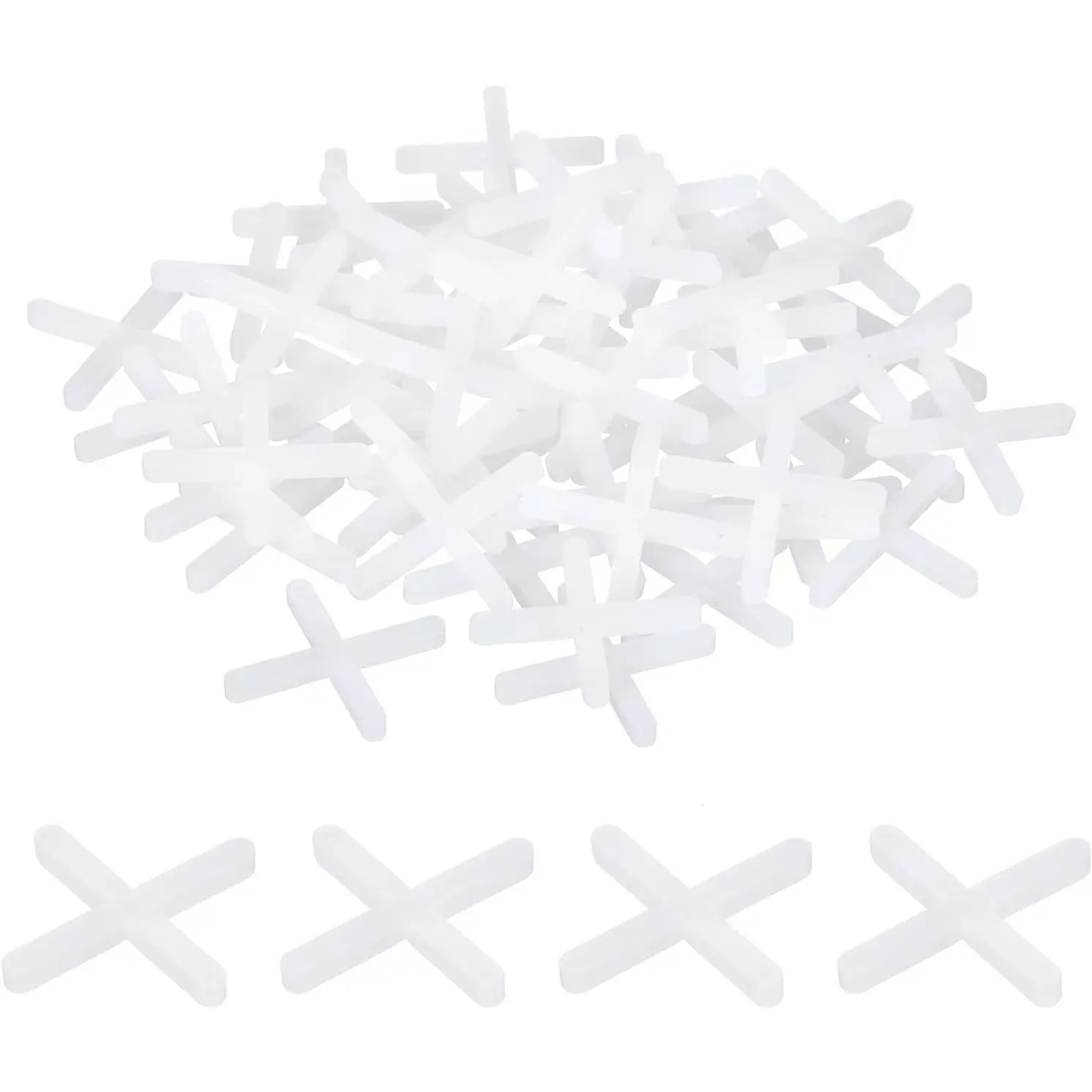 300 count Tile Spacers 2.5mm 3/32" Wall Floor Tile Plastic  Spacer for Ceramic Tile Installation, White