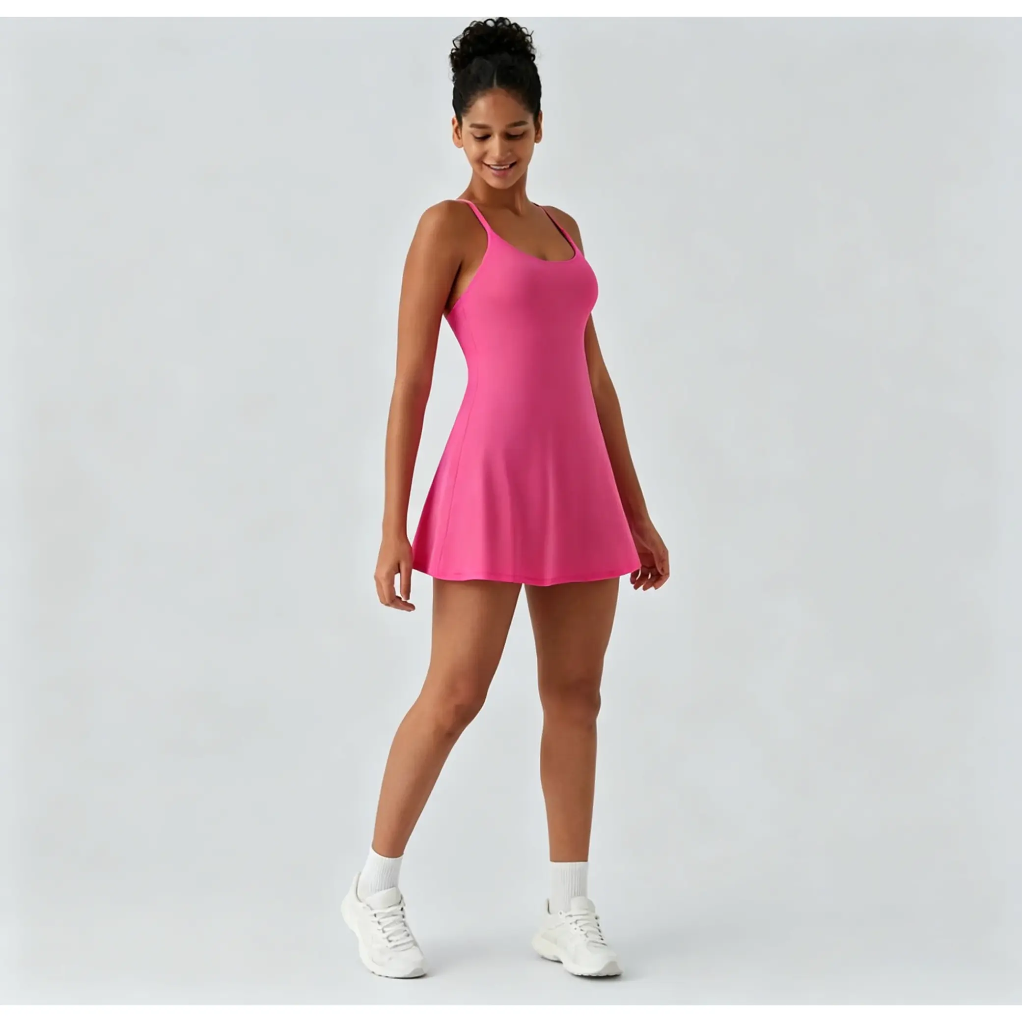 Plush Backless Active Dress-Easy Peezy, Spring Dresses, Dance Dresses for Women