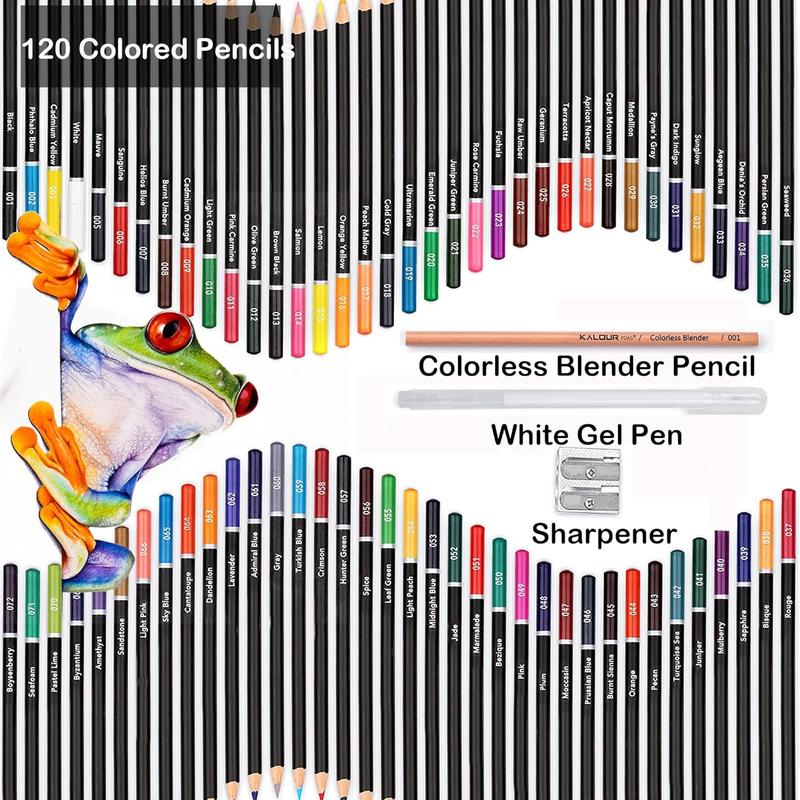 Colored Pencil Set, 50/72pcs/120pcs Soft Core Colored Pencil, Drawing Blending Shading Pencil, Colorful Marker Set, Art Supplies for Adults Beginners, Coloring Book Markers for Crafts, Creative Craft Kit, Colorful Precision Pens
