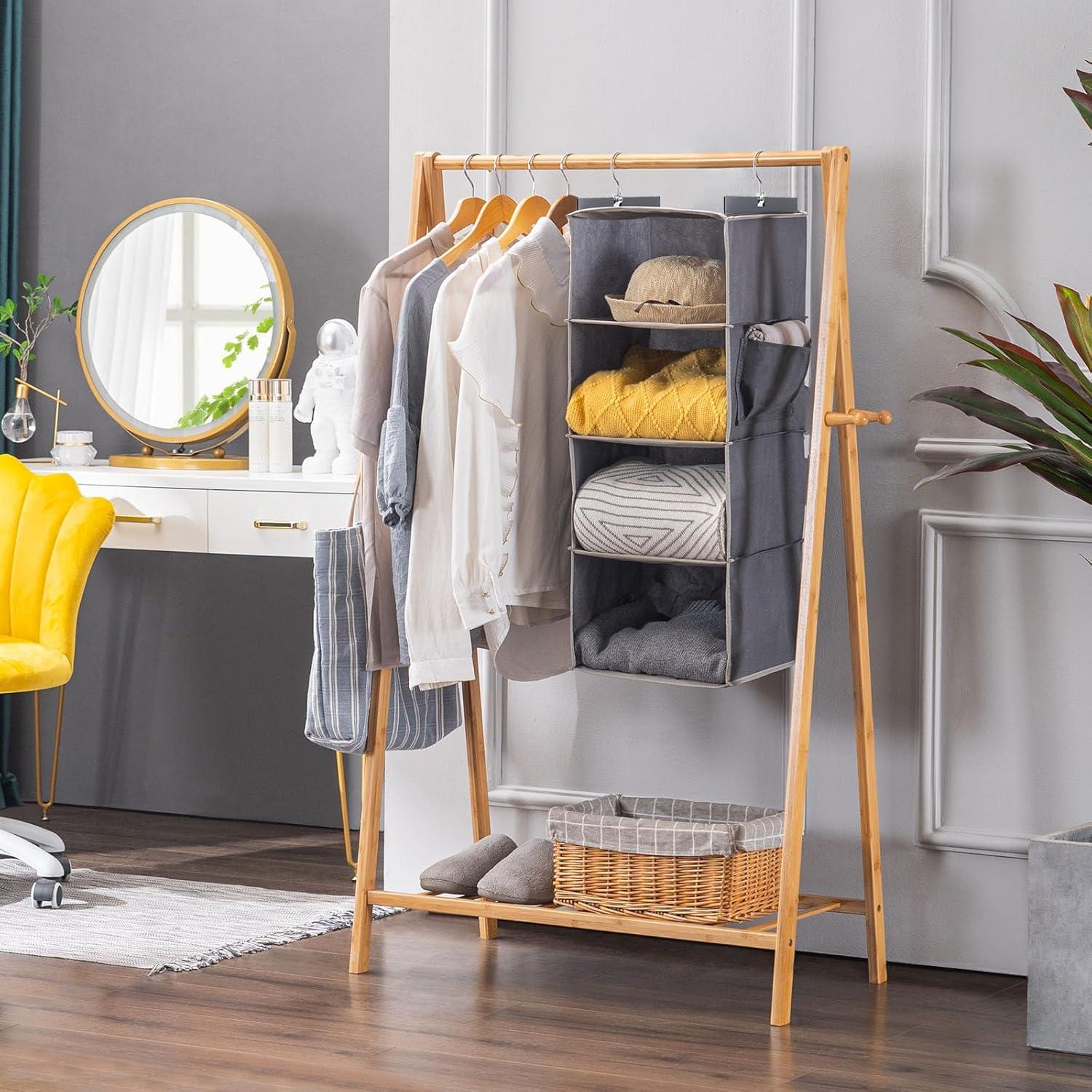 Room Decor Hanging Clothes Storage Bag, Laundry Organizer, Clothing Classification Storage Organizer Bag, Monday to Friday Clothes Organizer for Home Use, Bedroom Accessories Room Organizers, Summer Gifts, Bedroom Decor Accessories