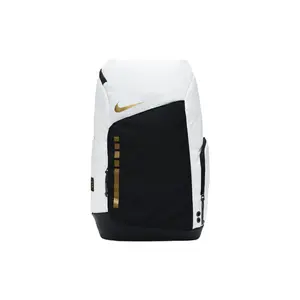 Nike Hoops Elite Backpack for Men and Women – Large-Capacity Polyester Logo Design in Black and White