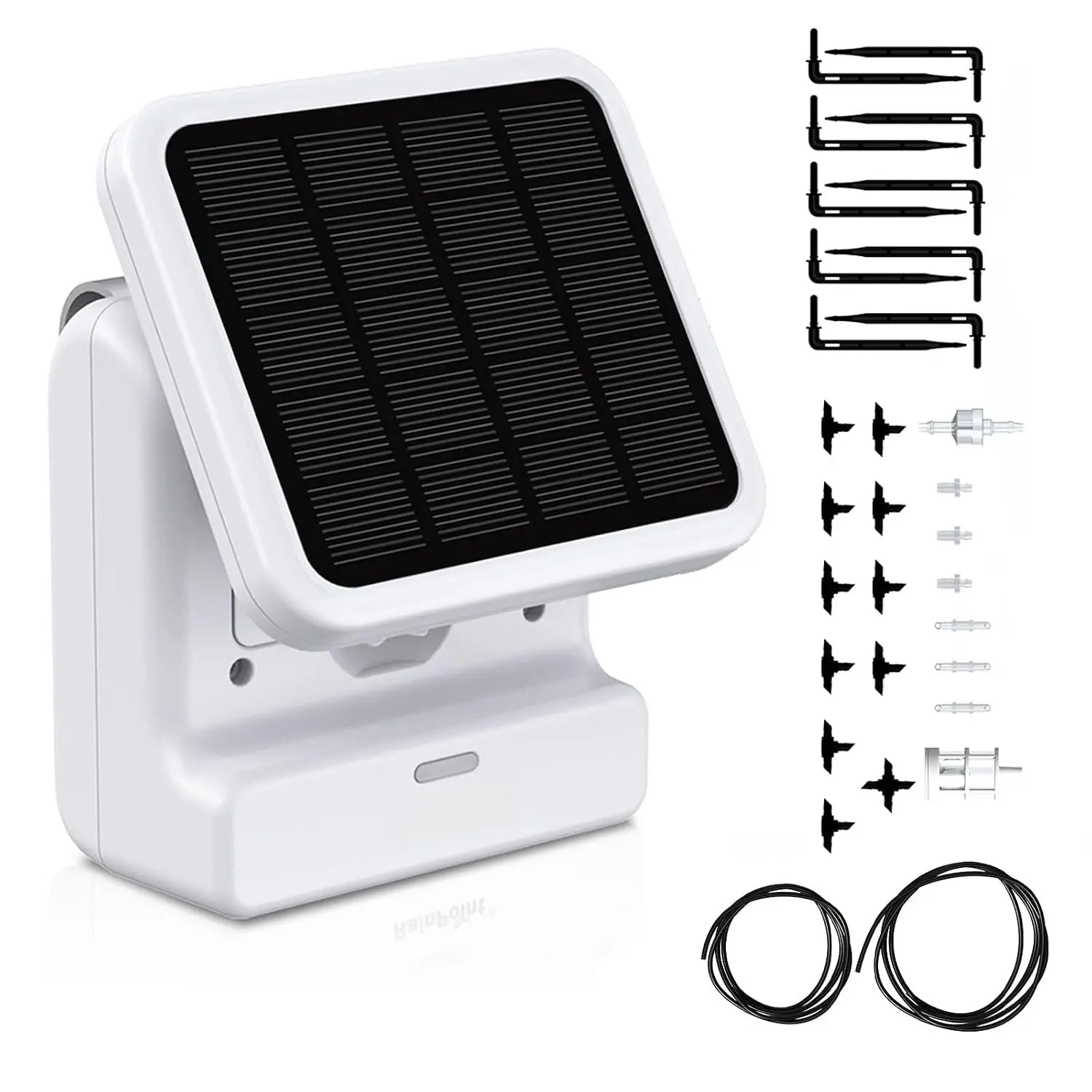 WiFi Solar Drip Irrigation System for Indoor&Outdoor Use,WiFi HUB Need,APP Control Auto  Waterer Device Kit Water Shortage Protection Push&Email Notification Water 10-20