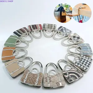 Foldable Handbag Hanger Hook, Portable Purse Holder for Table, Travel-Friendly Folding Bag Hook, Exguisite and Fashionable Handbag Accessory, Gift for Girls ,Travel Essential Compact Purse hook Tote Bag Shoulder Bag