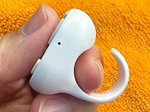 TikTok Scrolling Ring – 8-Button Finger Tip Wireless Remote, with Camera Remote Shutter for iPhone & Android (Black)