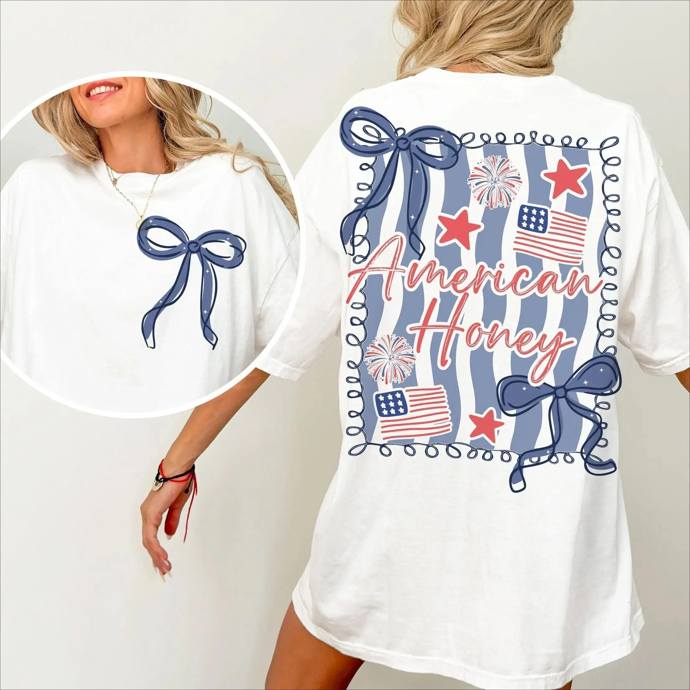 American Honey Coquette 4th Of July T Shirt, Girly Memorial Day T Shirt, Vintage Usa T Shirt, Independence Day T Shirt, Land Of The Free, Merica 4th Of July T Shirt, 4th Of July Outfits For Women, 4th Of July, 4th Of July Shirt, 4th Of July Shirt Unisex..