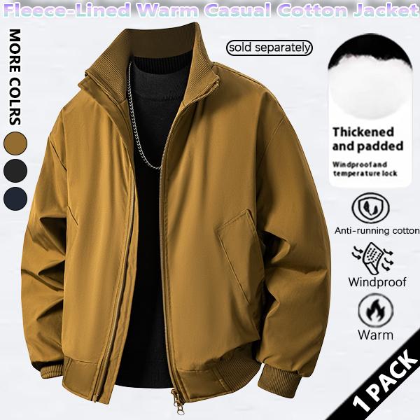 Men's Autumn/Winter Retro Bomber Jacket, Stand Collar Coat, Loose Fit, Warm Cotton Coat, Zipper Outerwear, Trendy Brand, Thickened Men's Autumn/Winter Retro Bomber Jacket, Stand Collar Coat, Loose Fit, Warm Cotton Coat, Zipper Outerwear, Trendy Brand, Thickened